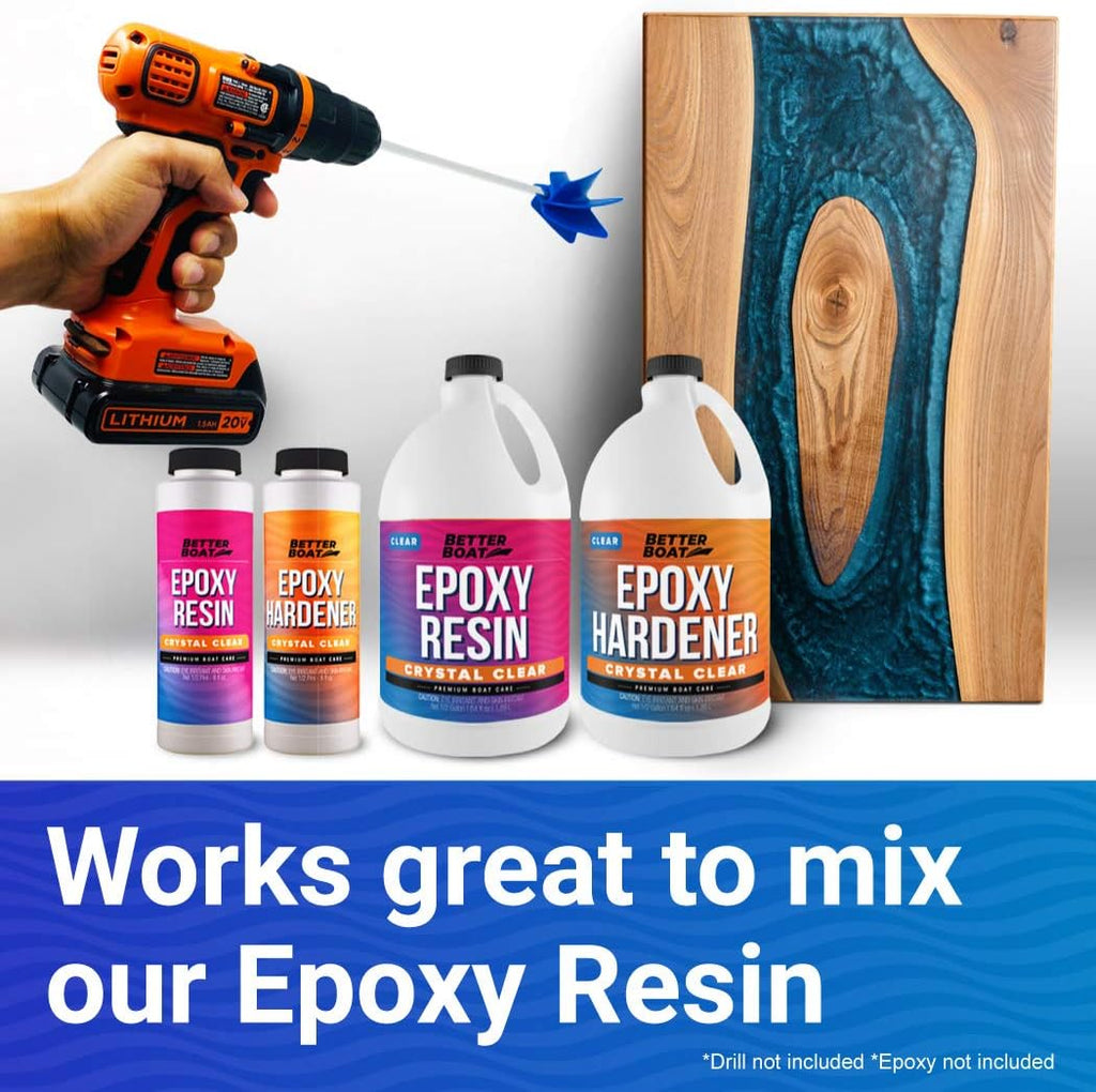 Pain Mixe fo Drill Epox Resi Mixer Pain Stirre Dril Attachmen fo Quar o Gallon Mu Mixin Tools Craftin Paddl Attachment
