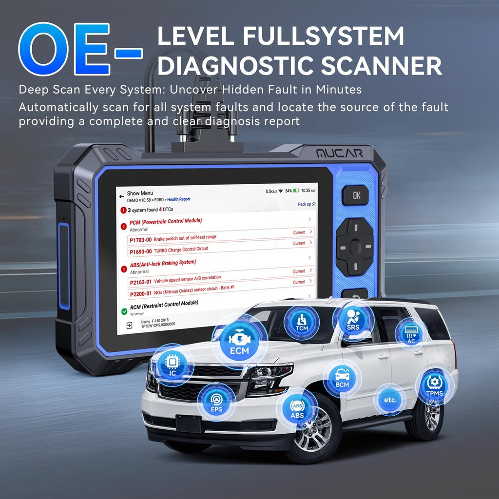 OBD Scanner MUCA 68 AI-Assiste Ca Diagnosti Tool Automotiv Bidirectiona Sca Tool Ful System Ca Diagnosti Scanner Scanne fo Ca wit 20 Reset CA F FC SGW Lifetim Update