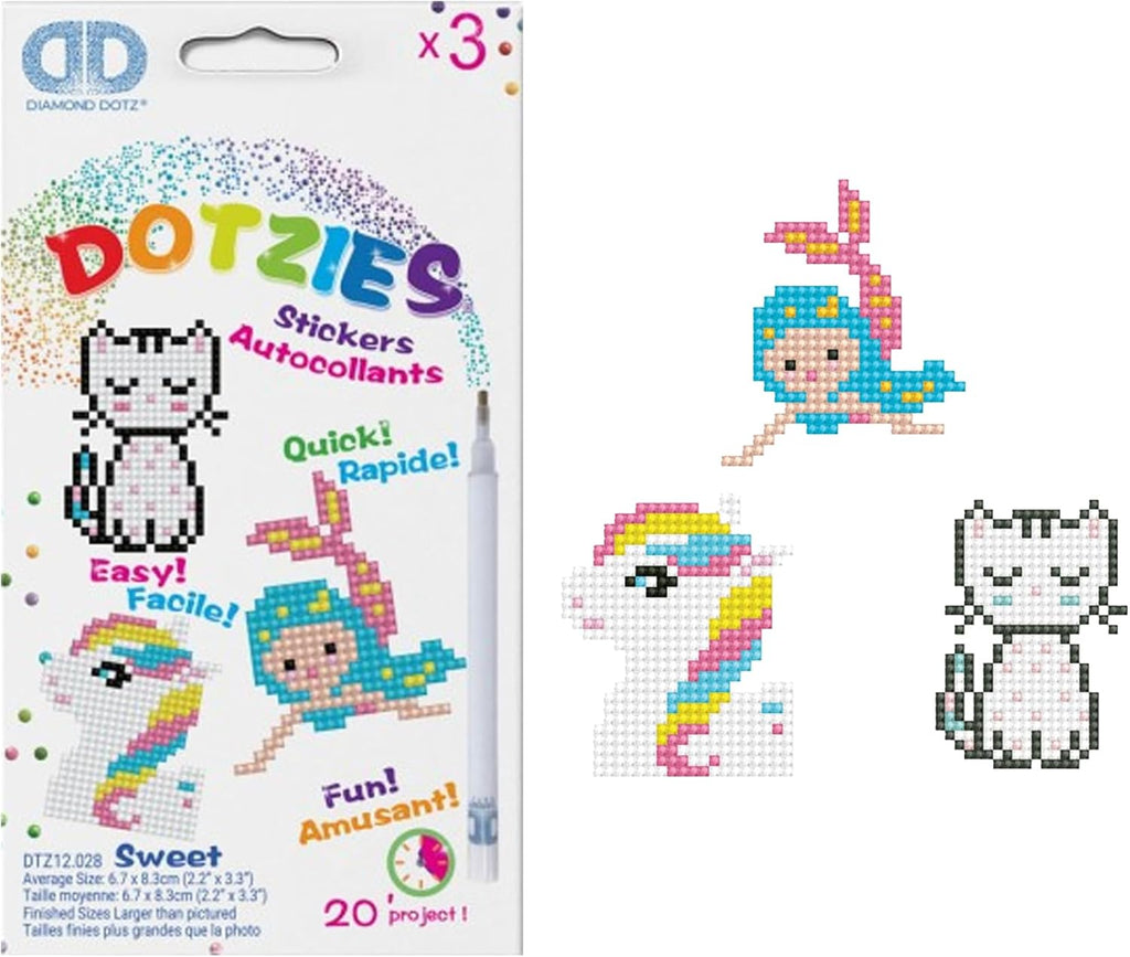 DIAMON DOT Swee Kitte Mermai Pon Diamon Paintin Kit fo Kid Diamon Ar Kit Relaxin Creativ Craf Ki wit Dot Gems