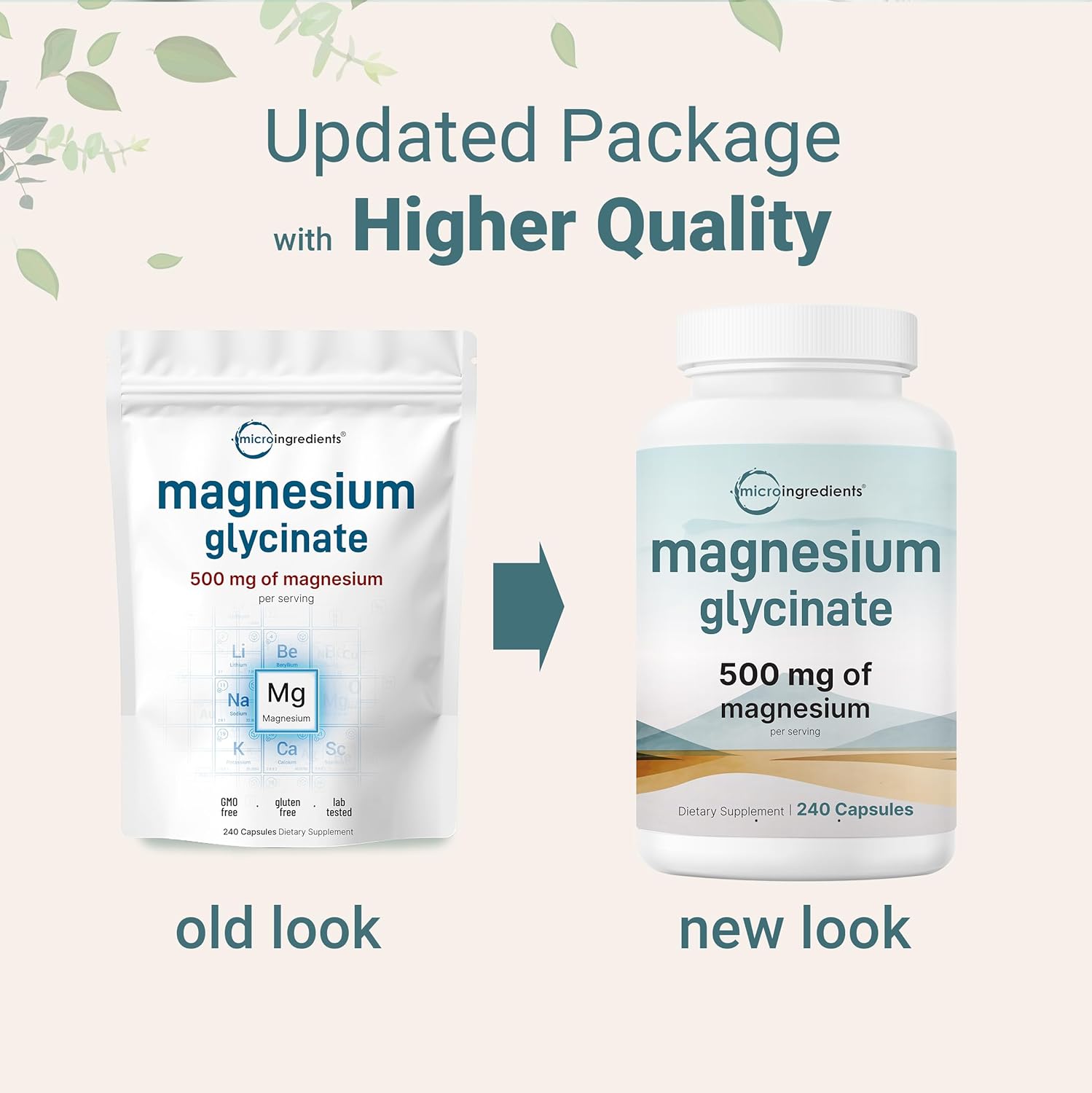Magnesiu Glycinat 500mg 24 Capsule 100 Chelate fo Ma Absorptio Suppor fo Sleep Muscle Hear Nerv Healt Non-GMO