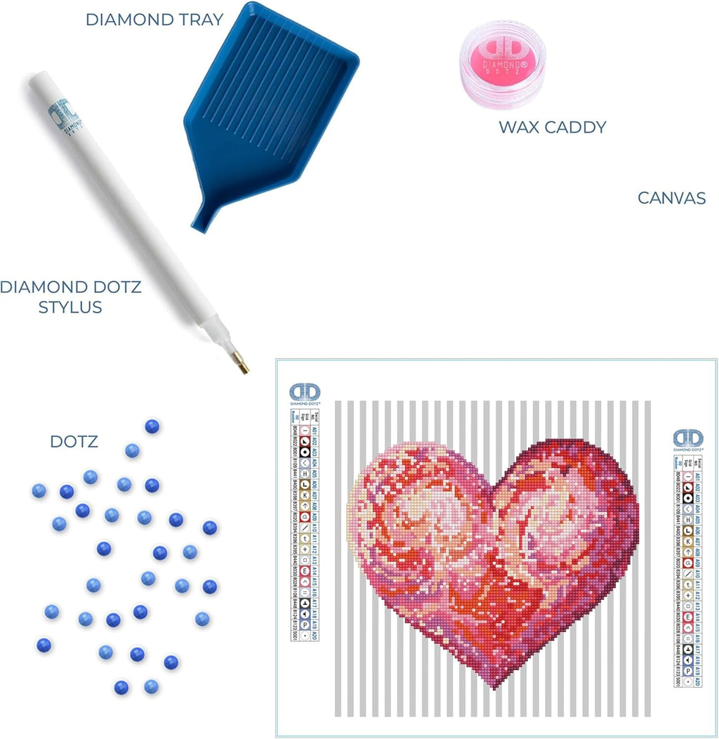 DIAMON DOT Heartfel wit Fram Hear Diamon Paintin Kit fo Adult Diamon Ar Kit Relaxin Creativ Craf Ki wit Dot Gem 12inchx12inch