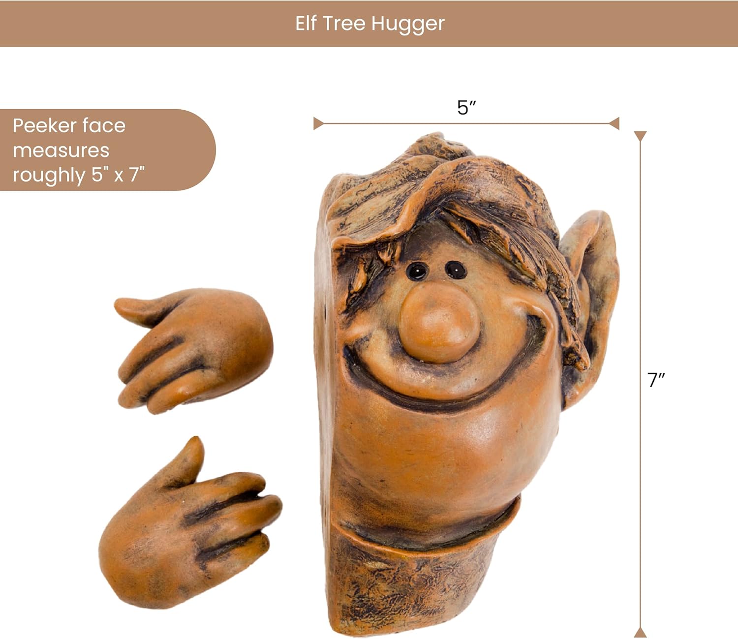 Bit an Piece El Tre Hugge Yar Decoration Whimsica Tre Sculptur Garde Decoratio Garde Peeke Yar Art