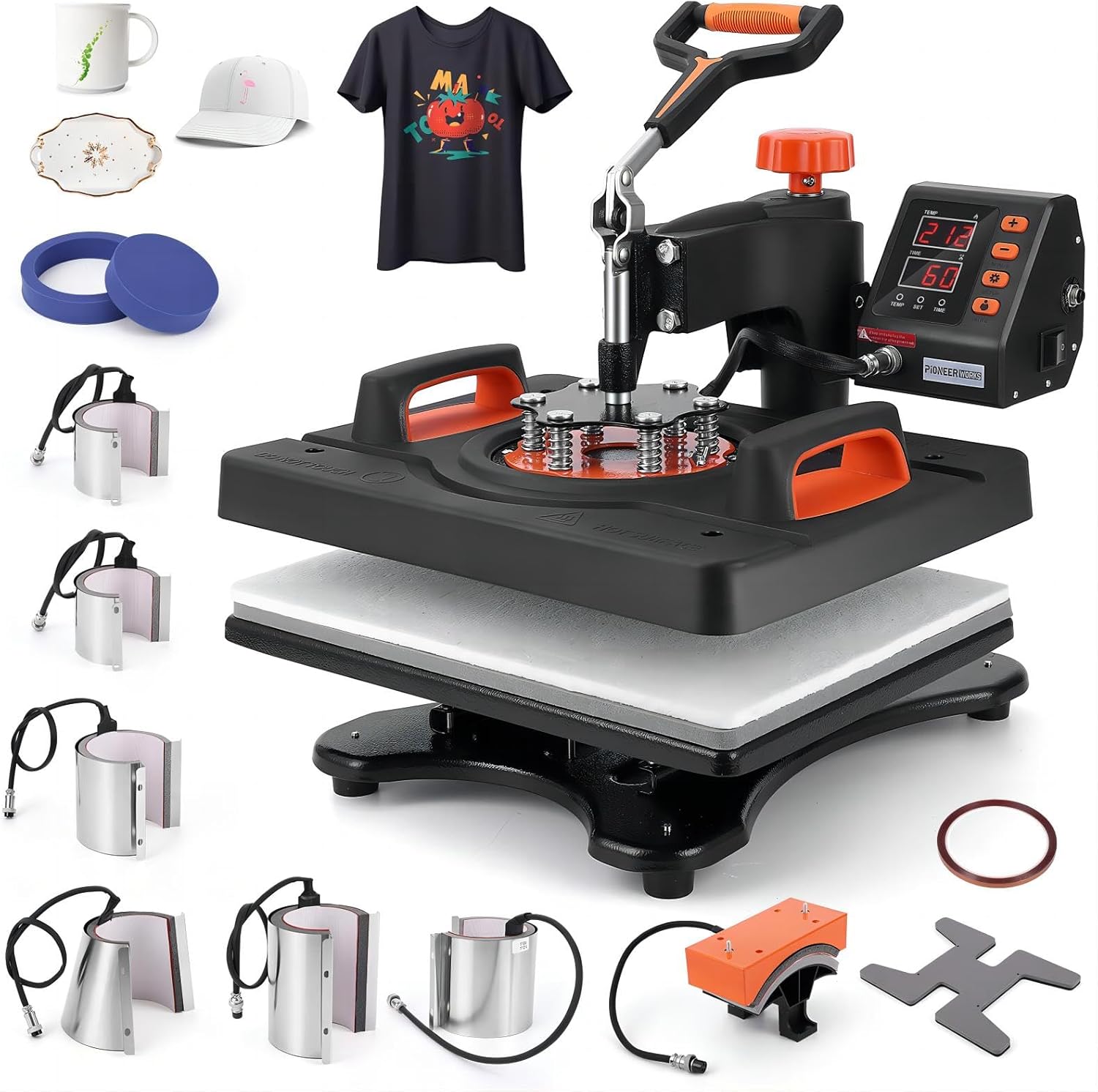 1 i Hea Pres Machine 12inc 15inc Professiona Sublimatio Machine Hea Pres Machin fo T-Shirts 360 Swin Away 0-410¨H Prese Mode Hea Transfe Machine