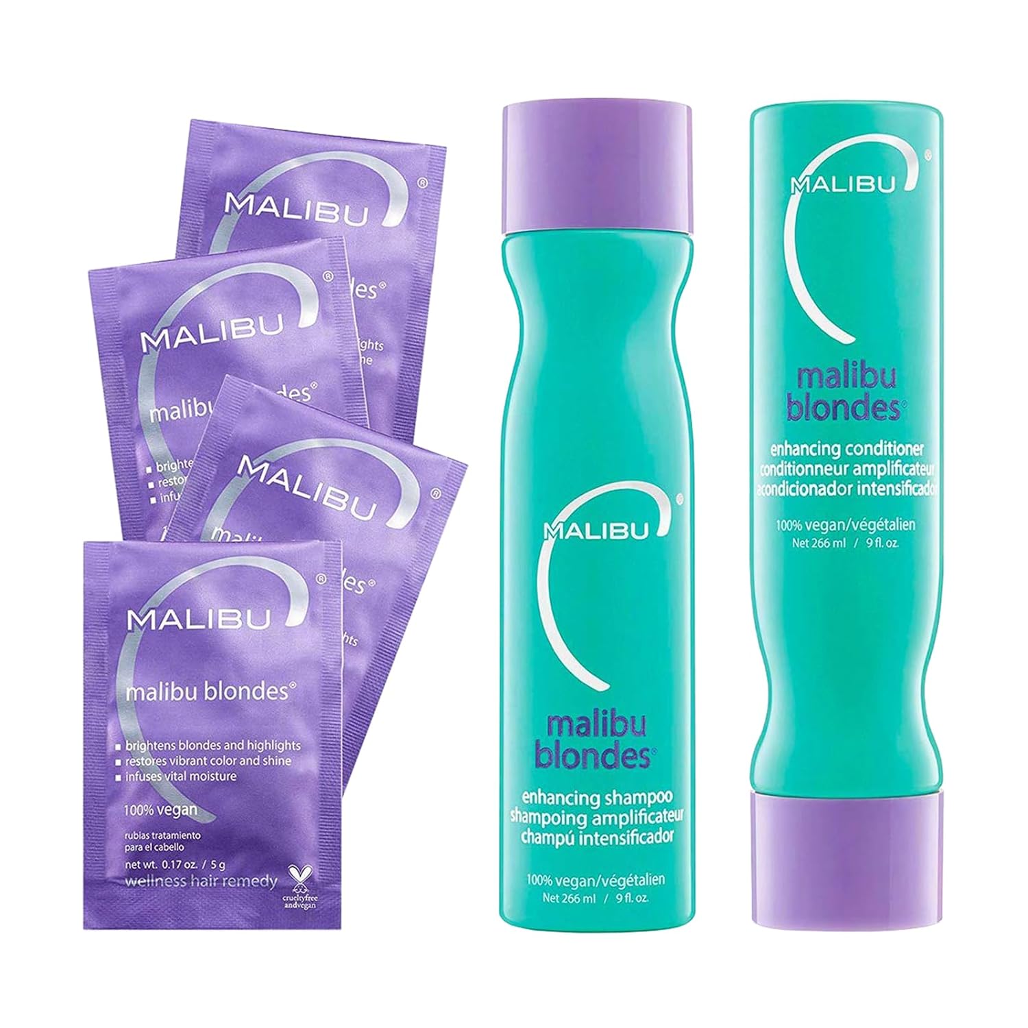 Malib Blonde Collectio Blond Shampo an Conditione Se Protect an Preserve Colo Vibranc Infuse Moistur wit Enhance Vitami Comple Sulfate-Fre Hai Care