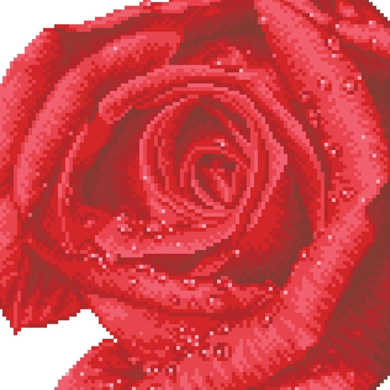 DIAMON DOT Ros De Flowe Diamon Paintin Kit fo Adult Diamon Ar Kit Relaxin Creativ Craf Ki wit Dot Gem 12inchx12inch