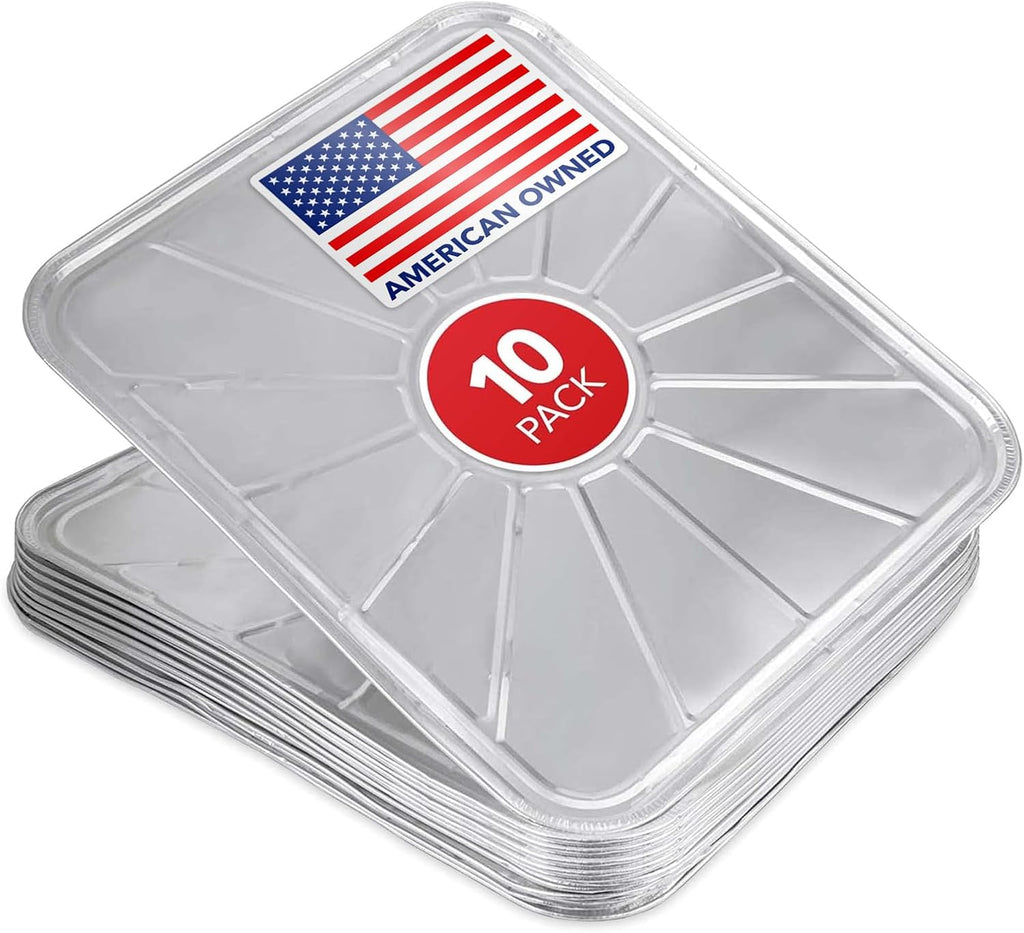 Disposable Foil Oven Liners (10 Pack) Oven Liners for Bottom of Electric Oven and Gas Oven - Reusable Oven Drip Pan Tray for Cooking and Baking - 18.5inch x15.5¡±