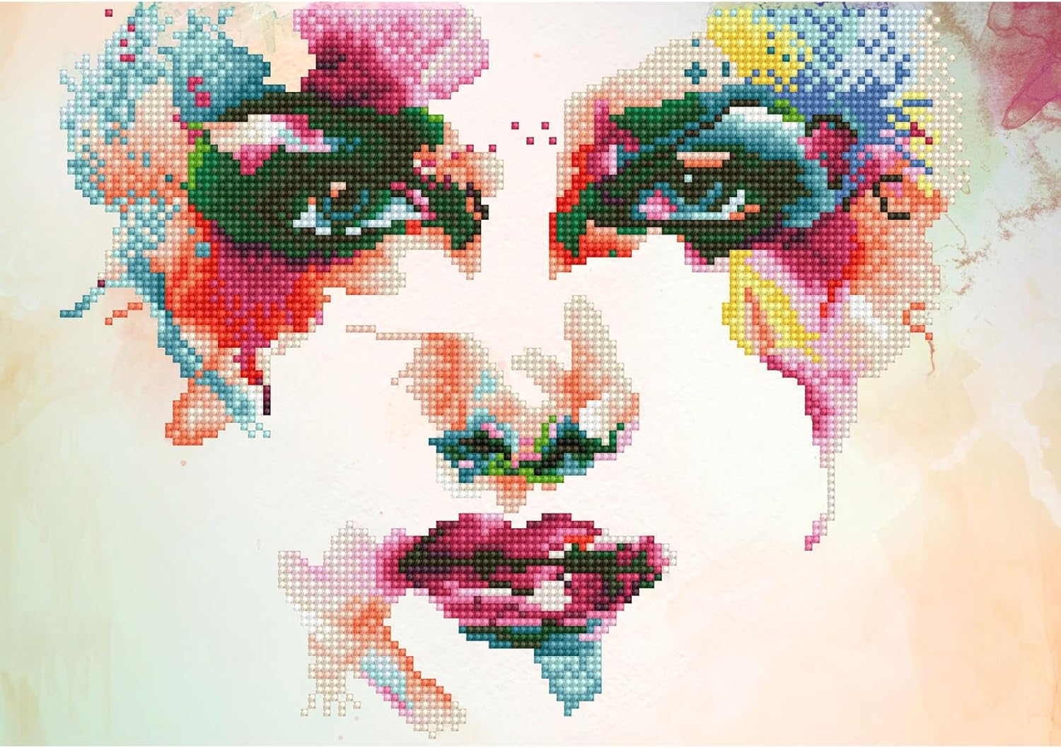 DIAMON DOT Rainbo Drea Diamon Paintin Kit fo Adult Diamon Ar Kit Relaxin Creativ Craf Ki wit Dot Gem 11x16
