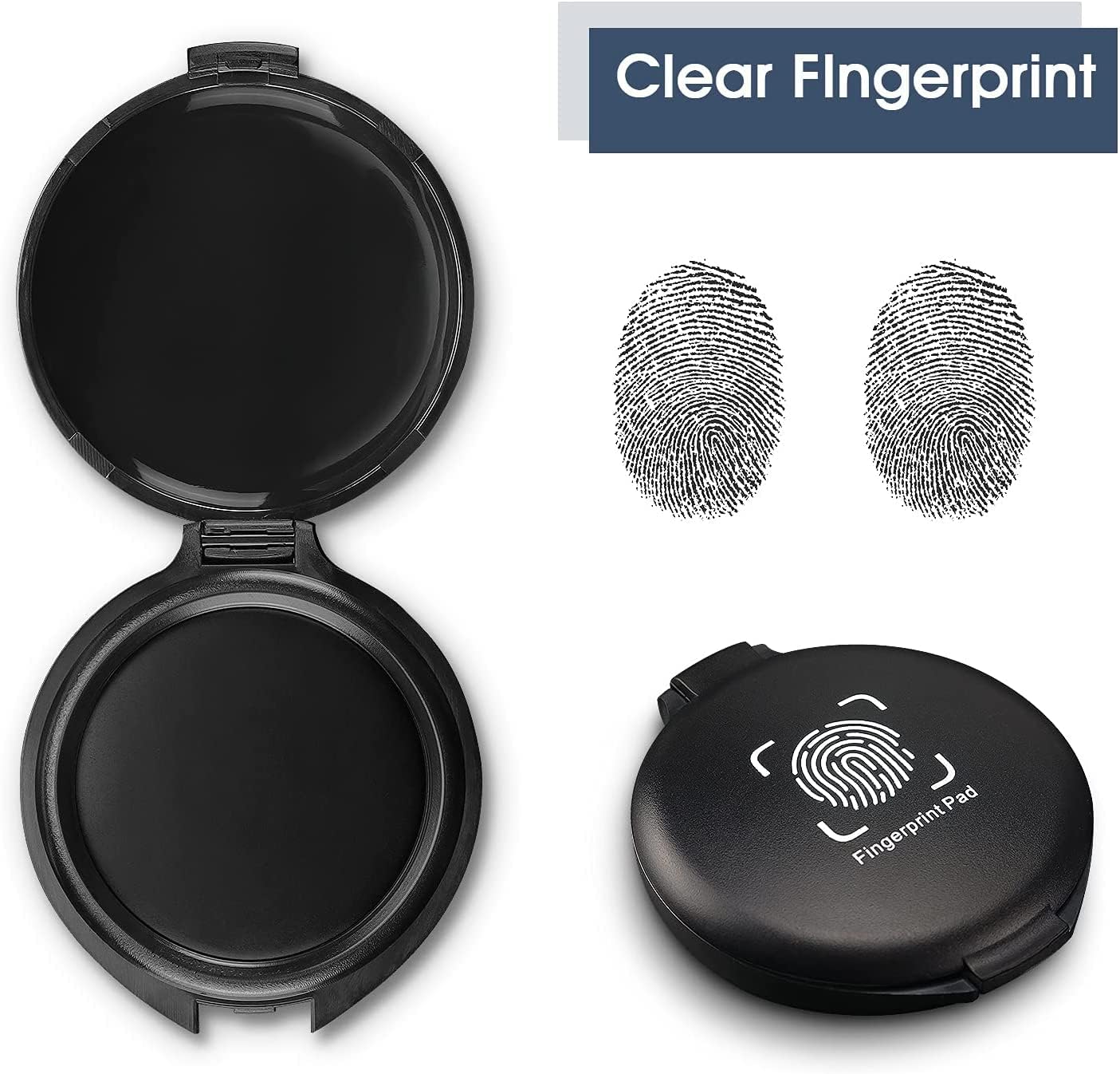 Fingerprin In Pa (Pac o 2 Thumbprin In Pa fo Notar Supplie Identificatio Securit I Fingerprin Card La Enforcemen Fingerprin ki Blac In pa Stam pa huell dactilar