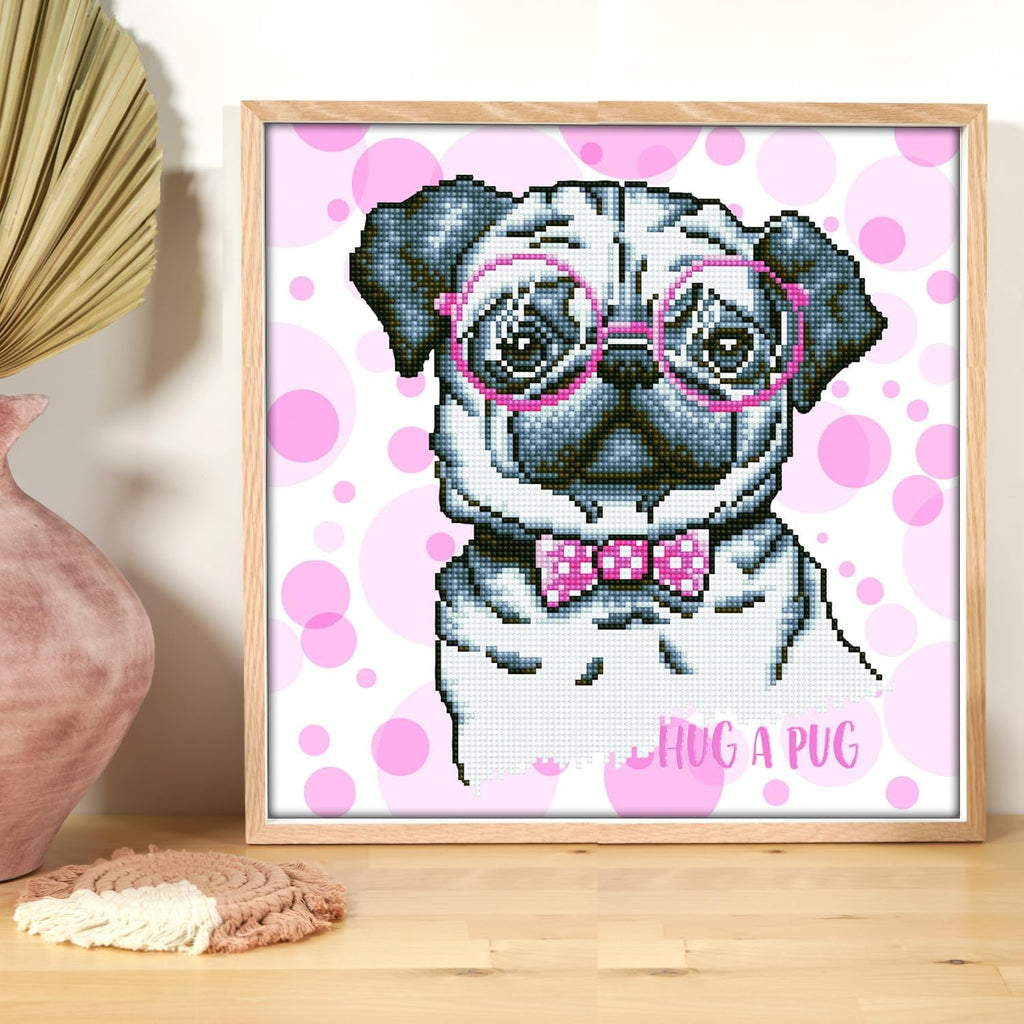 DIAMON DOT Hu Pu Diamon Paintin Kit fo Adult Diamon Ar Kit Relaxin Creativ Craf Ki wit Dot Gem 13.8x13.8