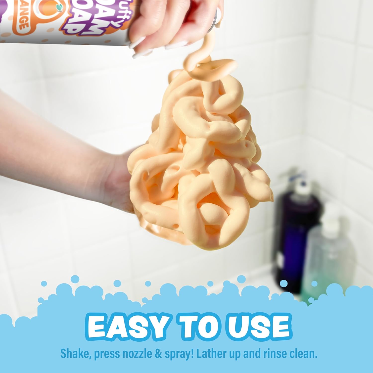 Tu Works Fluff Foa Soap Variet Pac Shape Mol Creat Bat Ar wit Sof Bat Foa fo Kid Gentle Cleansin Kid Bat Soa Easy-to-Us Spra Nozzle Fruity Fu Bat Colors