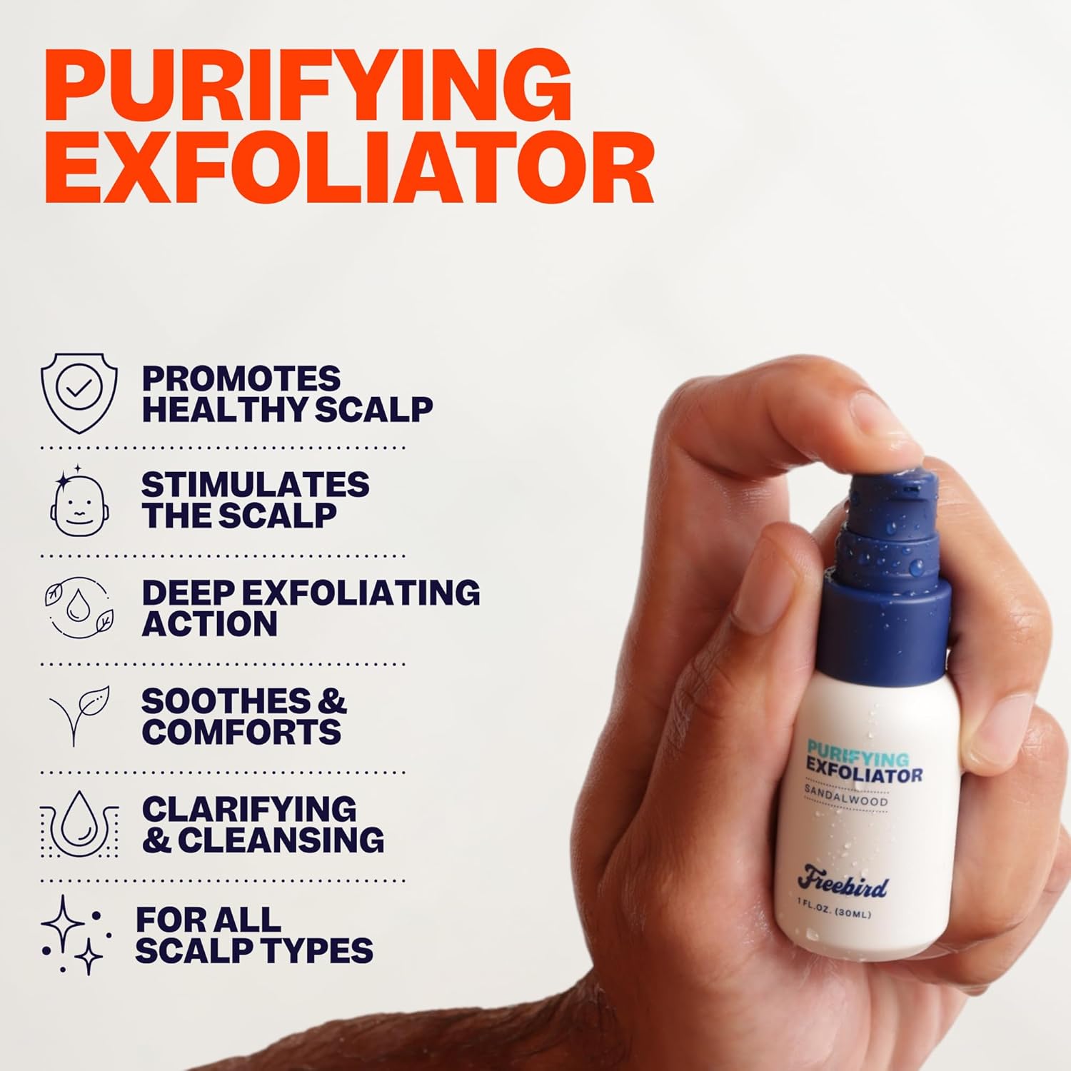 Freebir Scal Car Ki 3-in- Premiu Bal Hea Care Sooth Shaving Nourishin Deto Cleanser Purifyin Exfoliator Refreshin Moisturizer Enhance Hydration Idea fo Dail Scal Maintenance