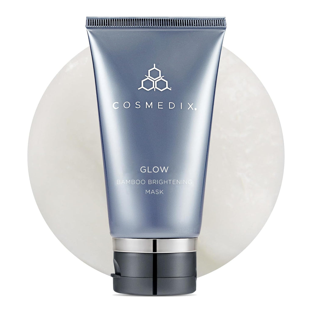 COSMEDI Glo Bambo Brightenin Facia Mas P Exfoliatin Facia Scru fo Tired Dul Uneve Ski Anti-Agin Gentl Nigh Fac Exfoliato wit Bambo Niacinamid Al Ski Types