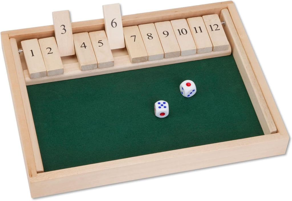 Bit an Piece Larg Shu Th Bo Gam 3-in- Boar Gam 1 Dic Boar Gam Woode Pu Tableto Gam Bo  Dic Included
