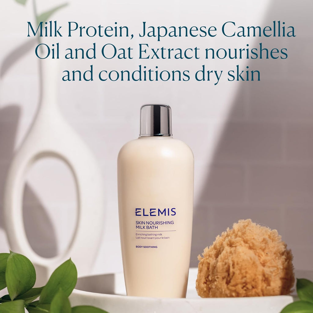 ELEMI Ski Nourishin Mil Bat 400m Softenin Bod Cleanse fo Dr Skin Gentl Moisturize Soothe wit Mil Protei Oa Extract