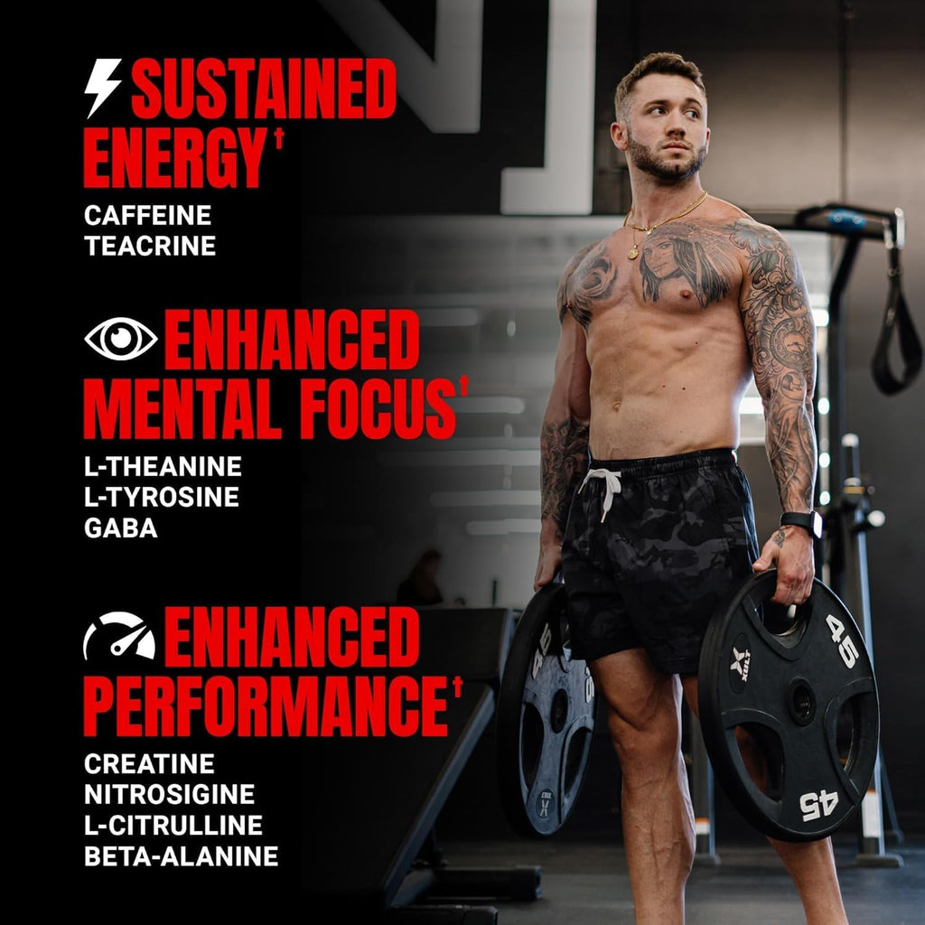 PROSUPPS Mr. Hyde Signature Pre Workout Powder with Creatine, Beta Alanine Caffeine - Performance, Energy Endurance - Clean Fitness Gym Supplements for Men Women (Watermelon, 30 Servings)