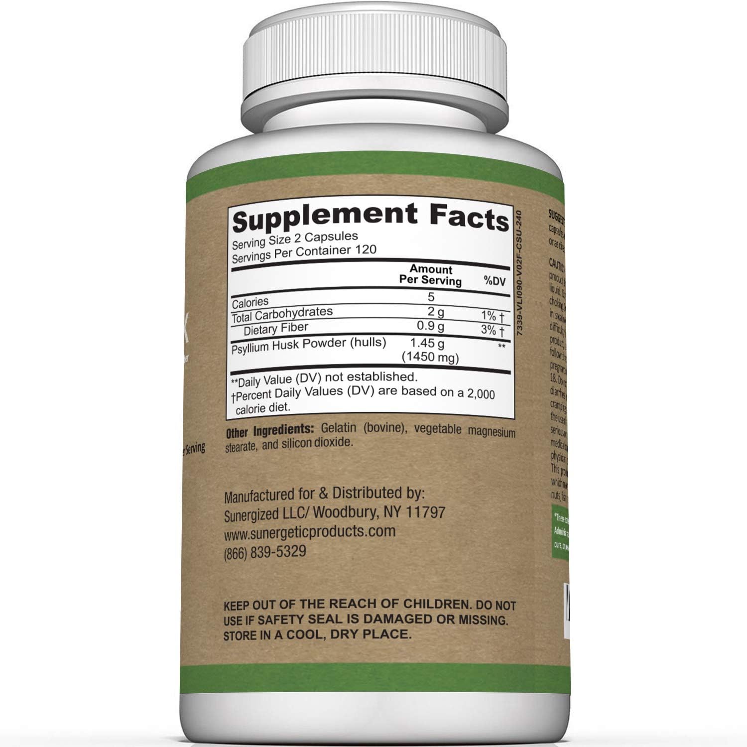 Premiu Psylliu Hus Fibe Supplemen 1450mg 24 Capsules