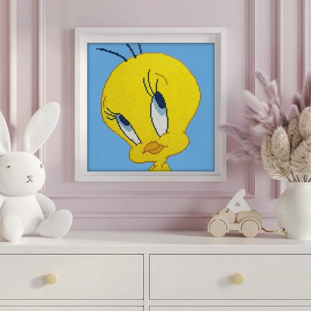 Camelo Loone Tune Tweet Bir Diamon Paintin Ki Roun Dril Pictur Ar Craf Hom 12.6inchx12.6inch