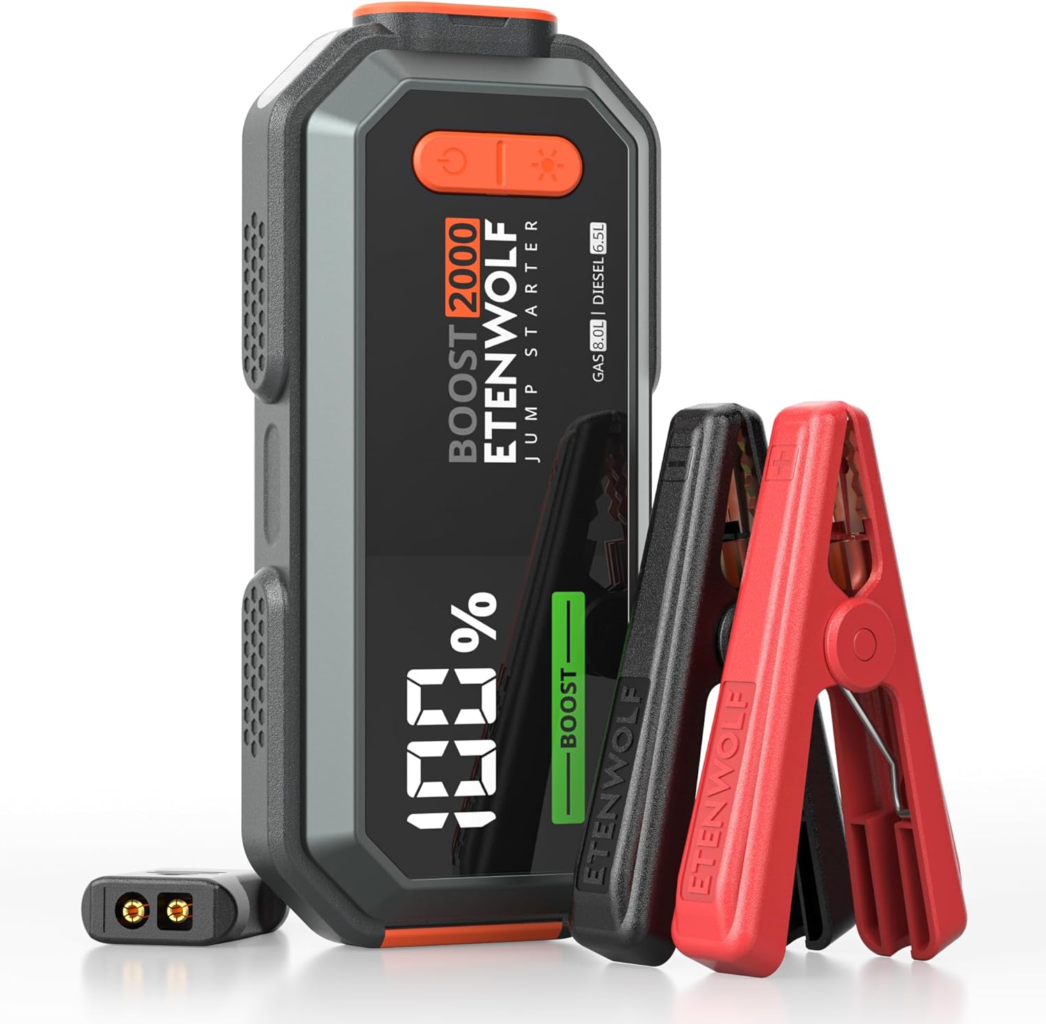 Ca Batter Jum Starte Portable 2000 Pea Jum Box 12 Ca Jum Starte fo u t 8.0 Ga an 6.5 Diese Engines USB- Portabl Batter Jumpe wit Jumpe Cable Powe Bank LE Light