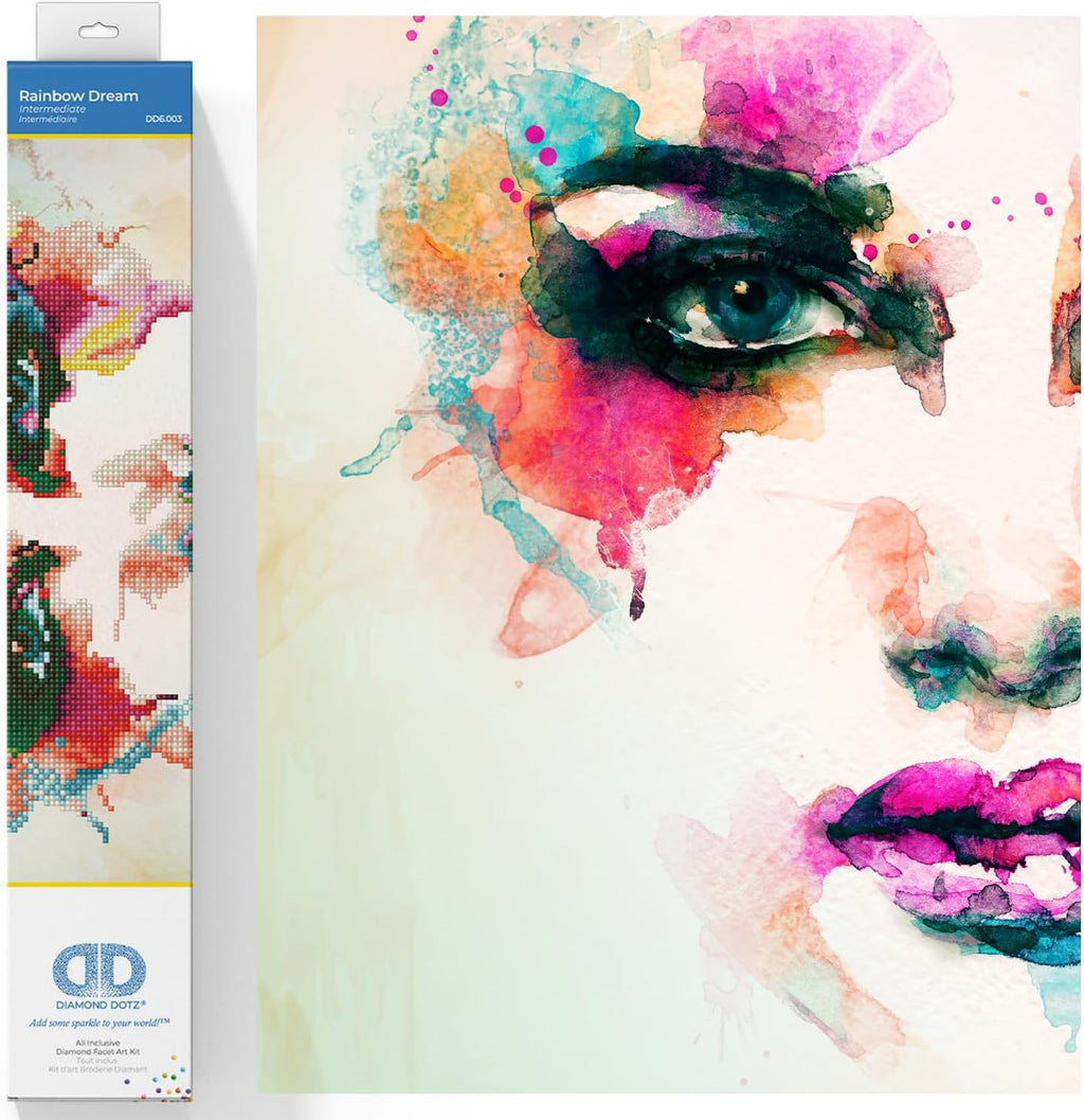 DIAMON DOT Rainbo Drea Diamon Paintin Kit fo Adult Diamon Ar Kit Relaxin Creativ Craf Ki wit Dot Gem 11x16