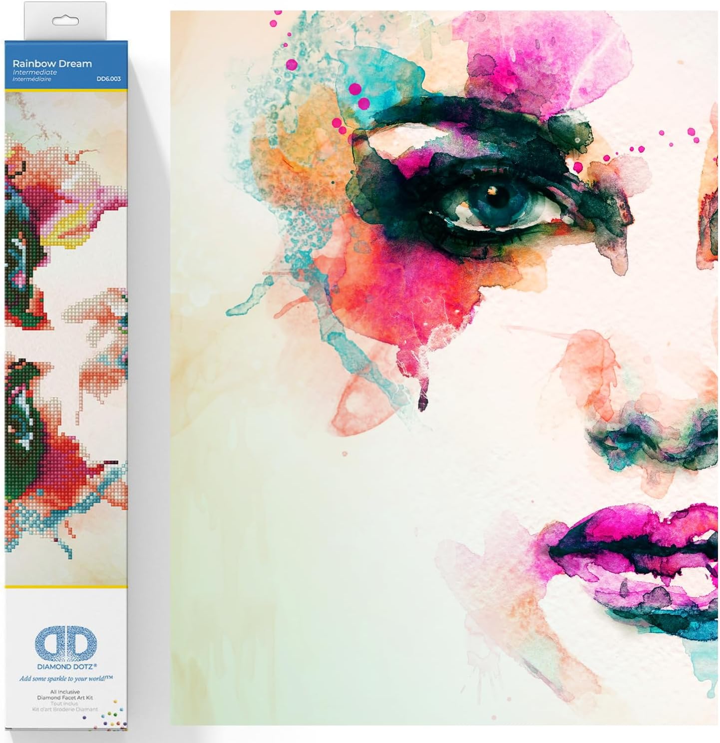 DIAMON DOT Rainbo Drea Diamon Paintin Kit fo Adult Diamon Ar Kit Relaxin Creativ Craf Ki wit Dot Gem 11x16