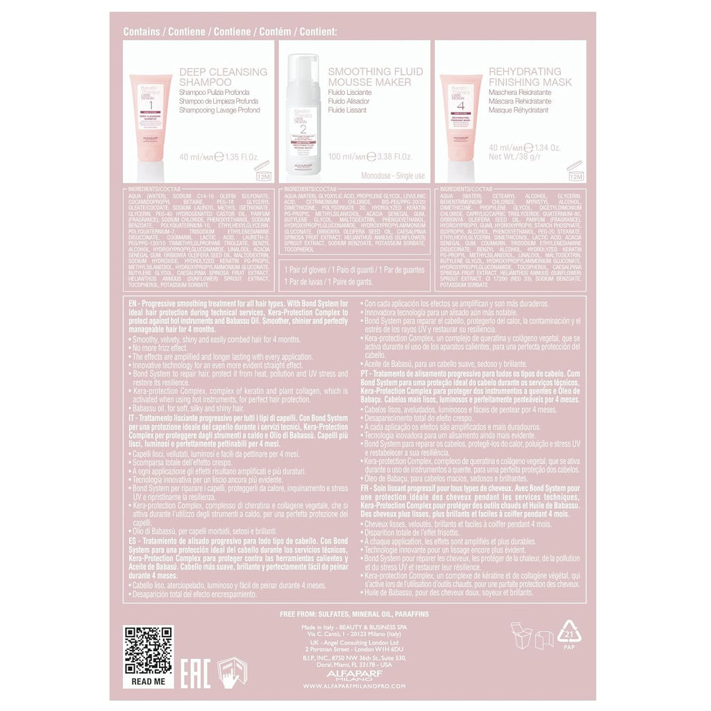 ALFAPAR MILAN Hom Kerati Hai Treatmen Liss Desig Expres Brazilia Hai Straightenin an Smoothin Formaldehyd Fre Sulfat Free