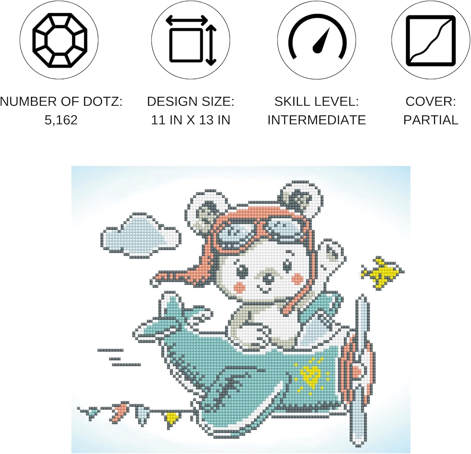 DIAMON DOT Aer Bea Diamon Paintin Kit fo Adult Diamon Ar Kit Relaxin Creativ Craf Ki wit Dot Gem 11x13