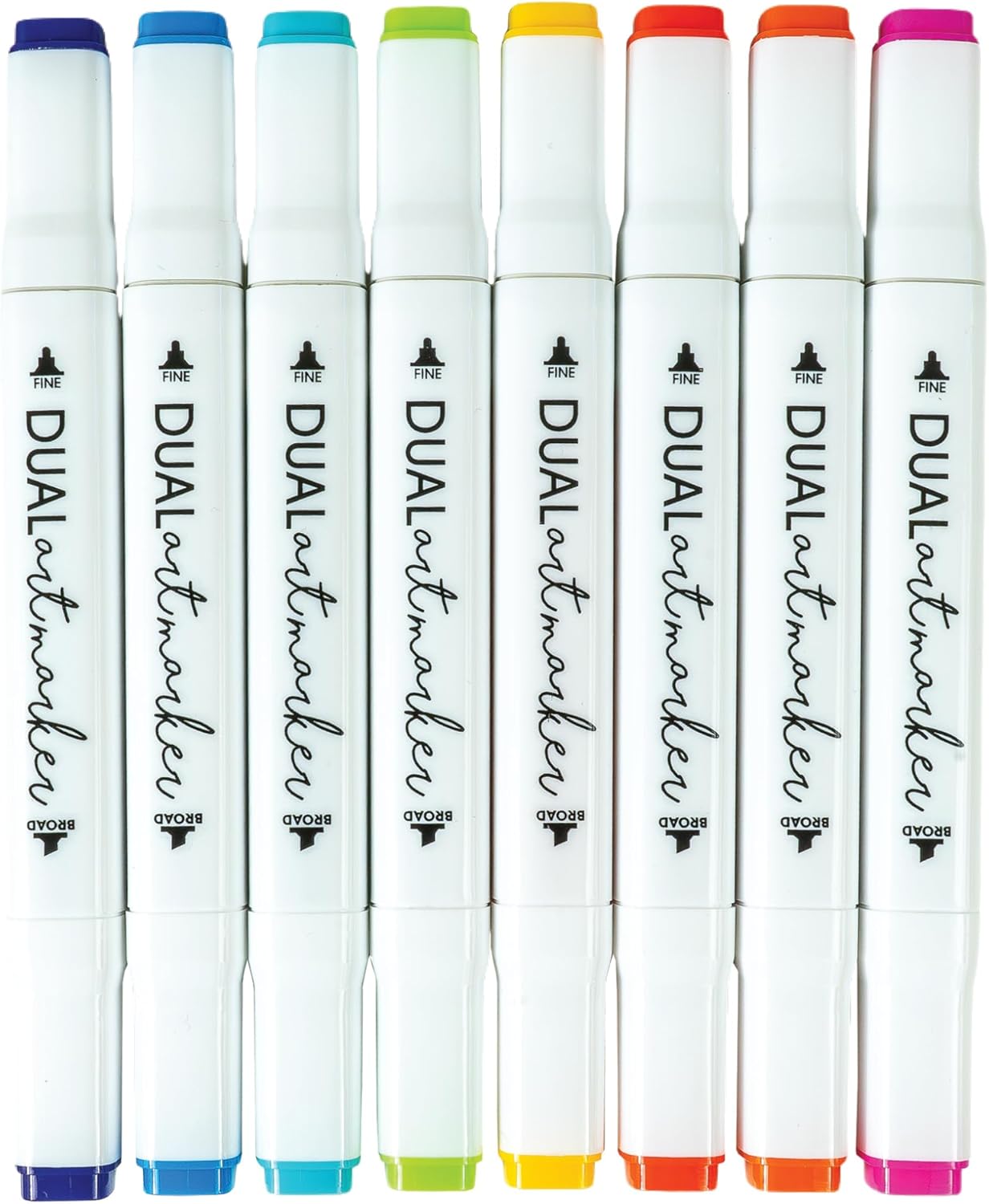 Raymon Gedde Brigh Dua Ti Marker Pac o 1 Set Permanen Ar Supplie wit Fin Chise Tip fo Drawing Coloring Illustration