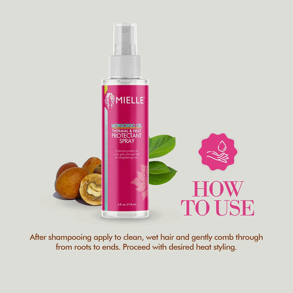 Miell Mongong Oi Therma Hea Protectan Spray Protect Hai fro Hea Damage Intens Hea Defense Cur Patter Protection Saf fo Al Hai Type ( F Oz)