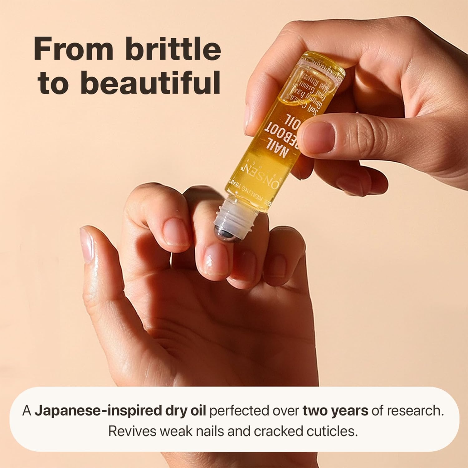 Onse Secre Nai Cuticl Repai Oi (10ml Dr Oi Formul Japanes Tsubaki Te Tre Jojob Strengthen Nails Repair Cuticles Hydrate Ski Hai Natura Vegan