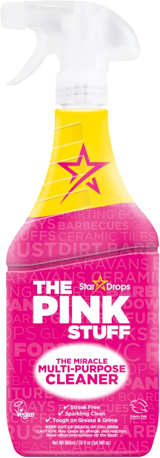 The Pink Stuff Miracle Multi-Purpose Cleaner Spray, 30 fl oz ¨C Now 20% More! Powerful All-Purpose Cleaning Solution for Kitchens, Bathrooms, Floors More ¨C Cuts Through Grease Grime with Ease