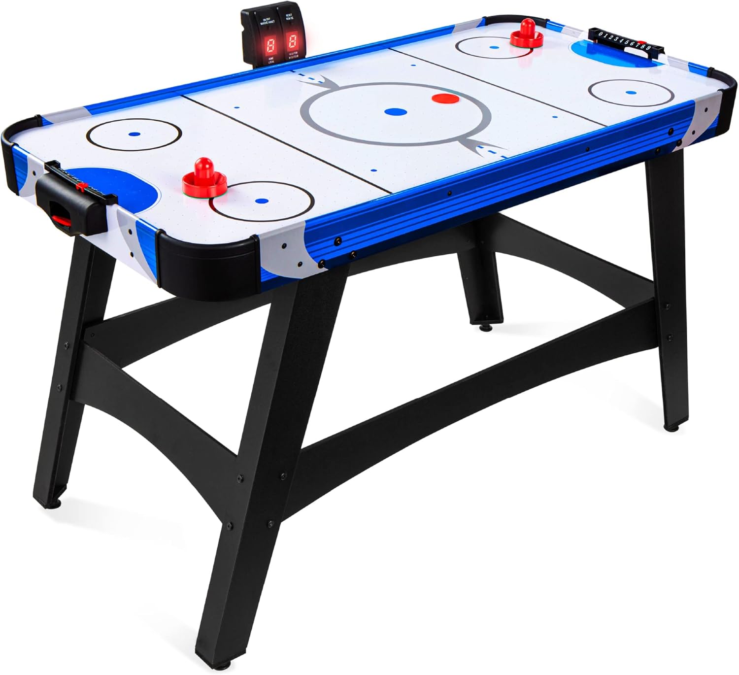 Bes Choic Product 58i Mid-Siz Arcad Styl Ai Hocke Tabl fo Gam Room Home Offic w Pucks Pushers Digita LE Scor Board Powerfu 12 Motor Carryin Bag