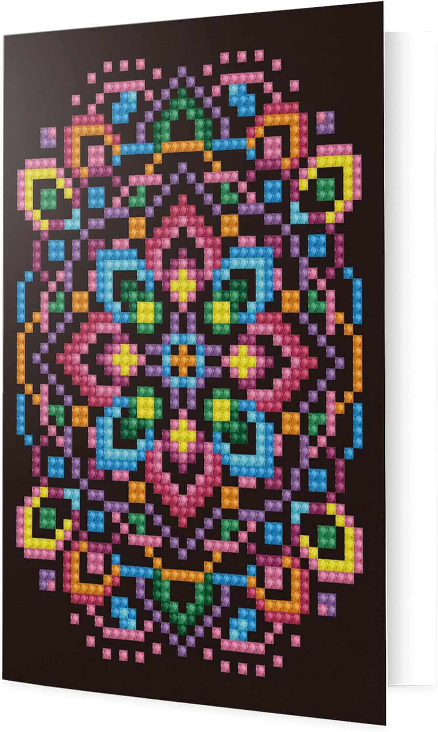 DIAMON DOT Blac Sta Car Diamon Paintin Kit fo Adult Diamon Ar Kit Relaxin Creativ Craf Ki wit Dot Gems
