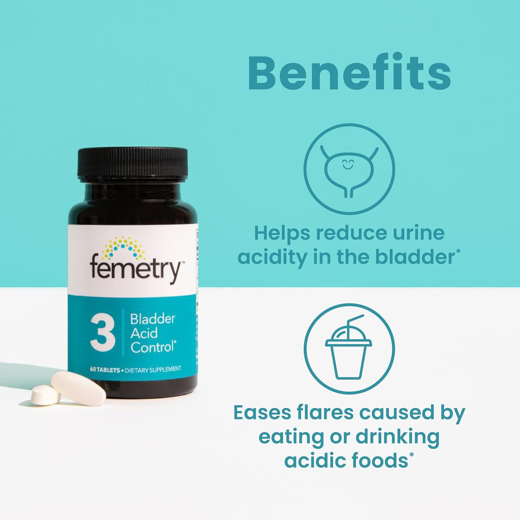 Femetry Bundle ¡ª Urinary & Bladder Support Kit: Urinary Cleanse & Flora Balance, Bladder Daily Comfort & Bladder Acid Control ¨C IC/BPS UTI Relief, Clinically Formulated by Urogynecologists