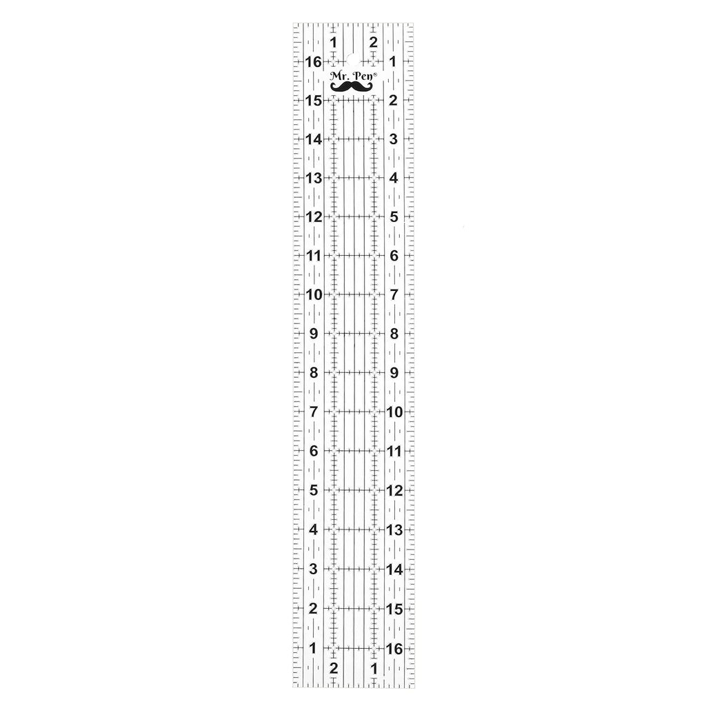 Sewin Ruler x1 Inch Acryli Quiltin Cuttin Ruler Non-Slip Sewin Supplies