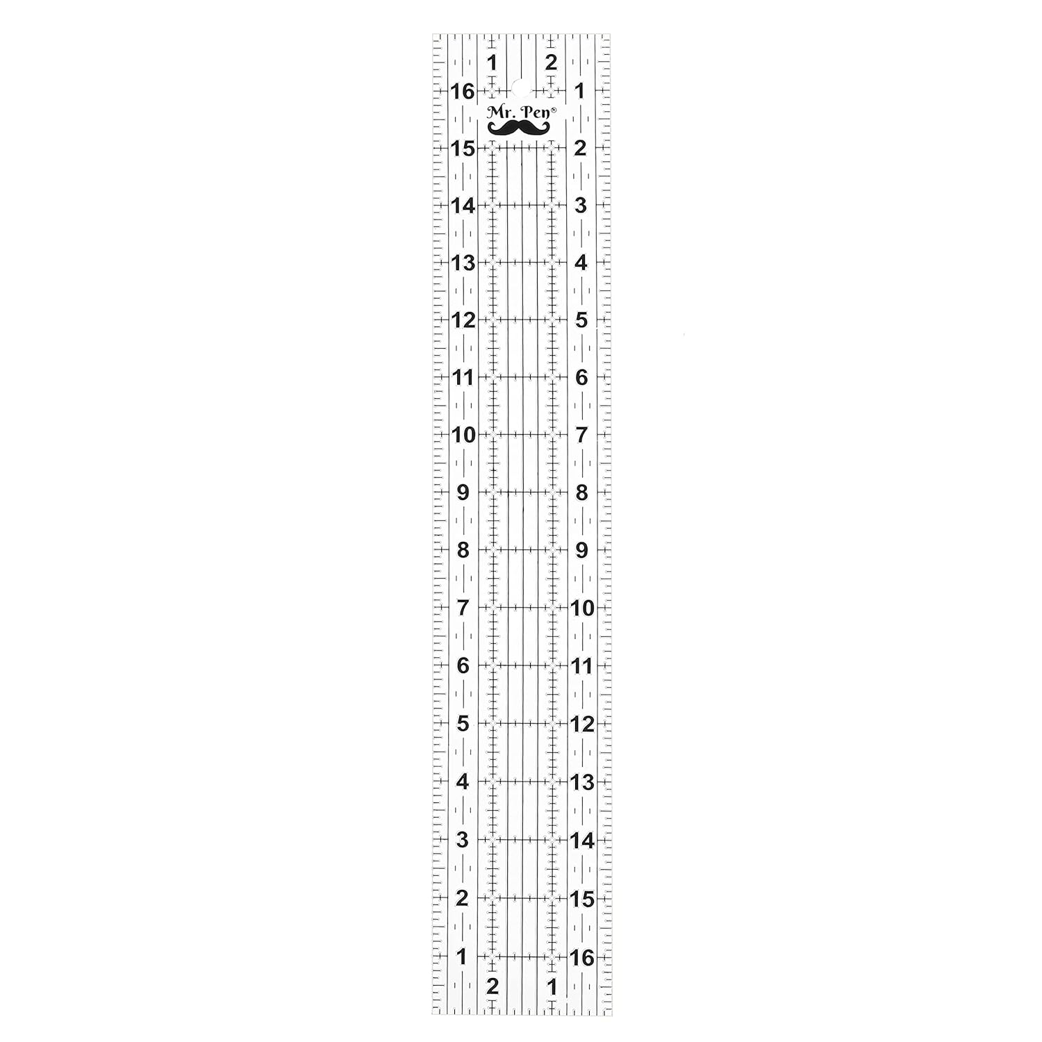 Sewin Ruler x1 Inch Acryli Quiltin Cuttin Ruler Non-Slip Sewin Supplies