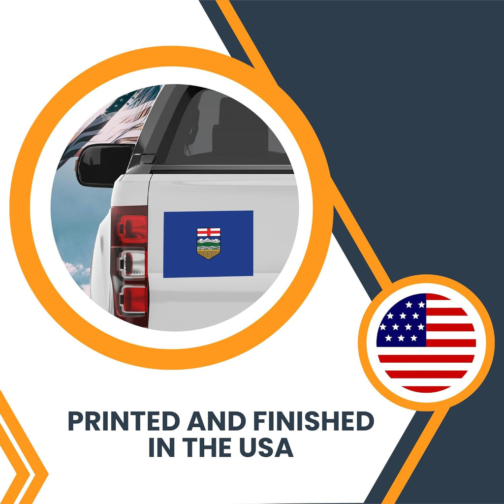 Magne M U Albert Fla Magnet 4x Inches Flexibl Magneti Decal Heav Dut Viny Magne fo Car Truck SUV Fridge Locker Canadia Provinc Souvenir Mad i USA