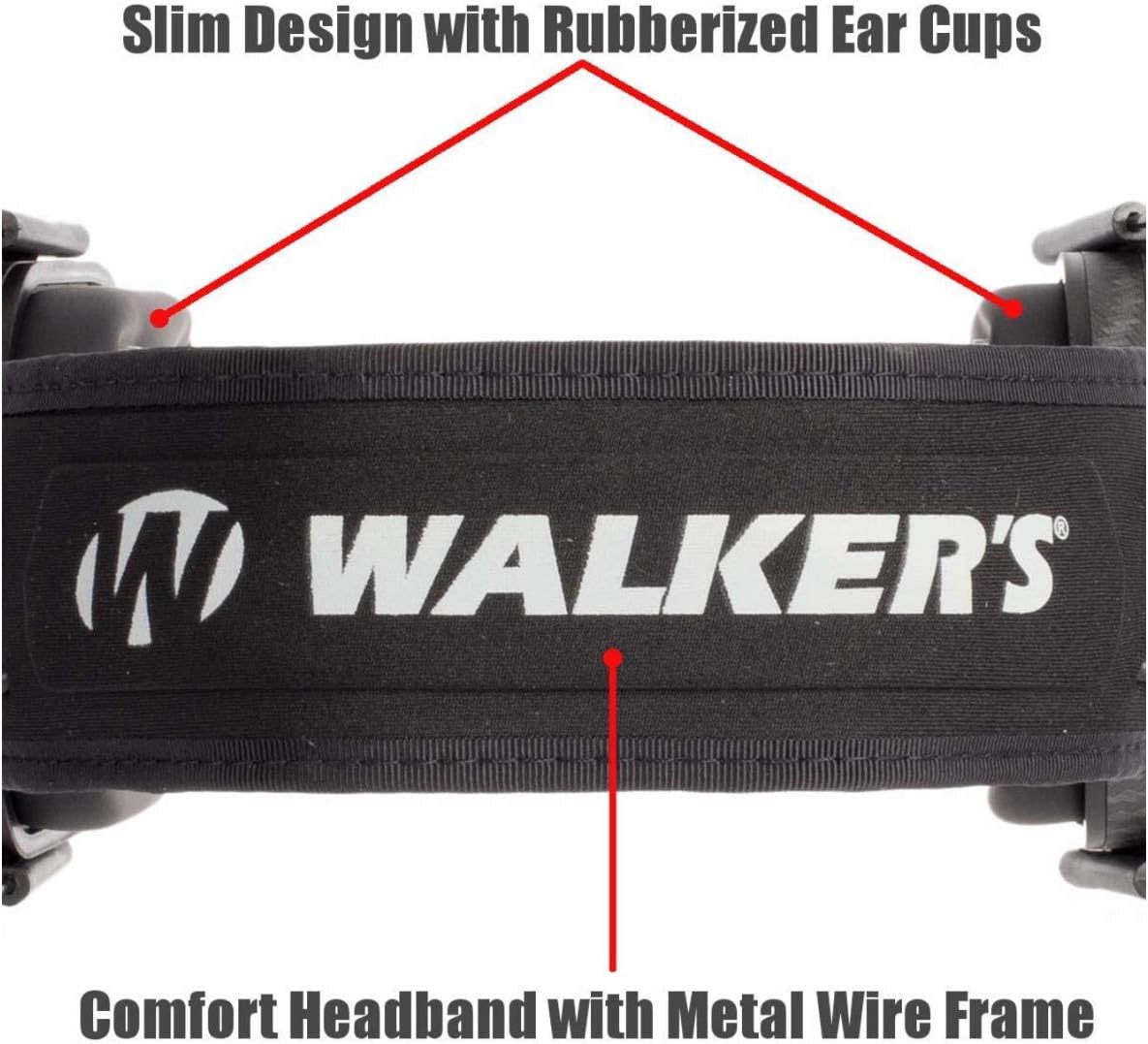 Walker's Slim Passive Earmuff Hearing Protection FDE Come and Take It