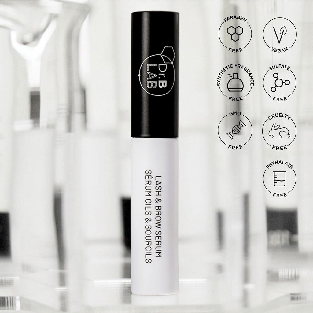 Dr. Brandt Dr. B Lab Lash Brow Serum - Growth Conditioning Formula for Longer, Fuller Hair Follicles - 0.17 fl oz, Pack of 2