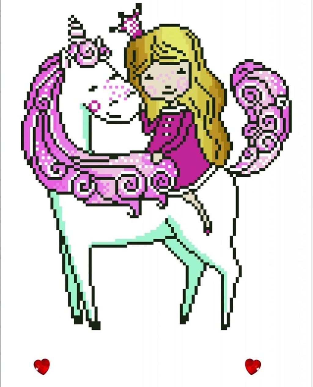 Diamon Dot Yo M Unicor Diamon Paintin Kit fo Adult Diamon Ar Kit Relaxin Creativ Craf Ki wit Dot Gem 15.7inchx11.8inch