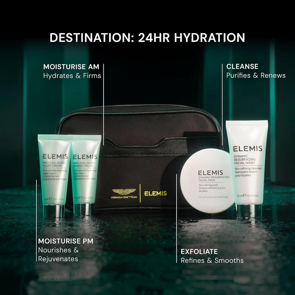 ELEMI Asto Marti Formul One Tea Delux Discover Skincar Collectio ($16 Value Trave Essentials