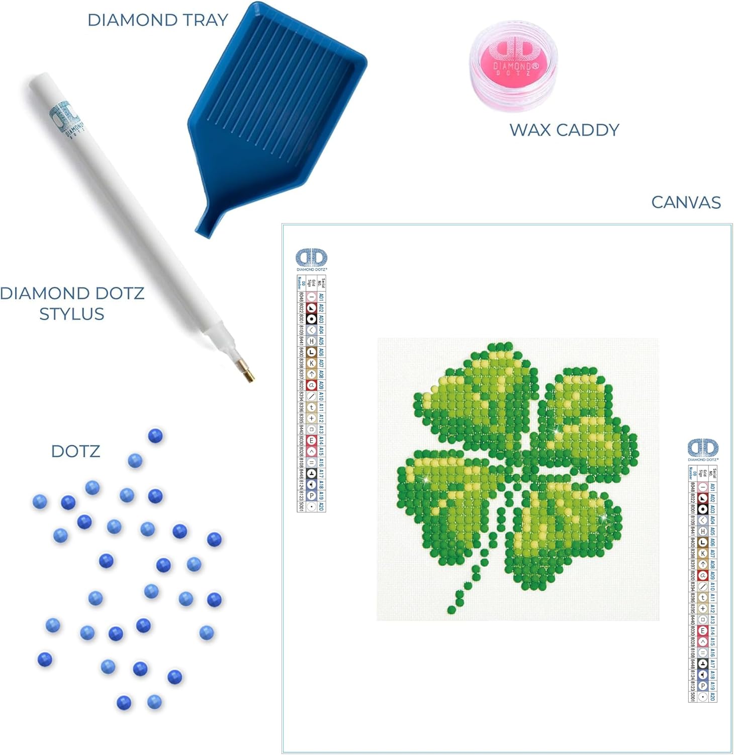 DIAMON DOT Fou Lea Clove Luck Diamon Paintin Kit fo Adult Diamon Ar Kit Relaxin Creativ Craf Ki wit Dot Gem 4inchx4inch