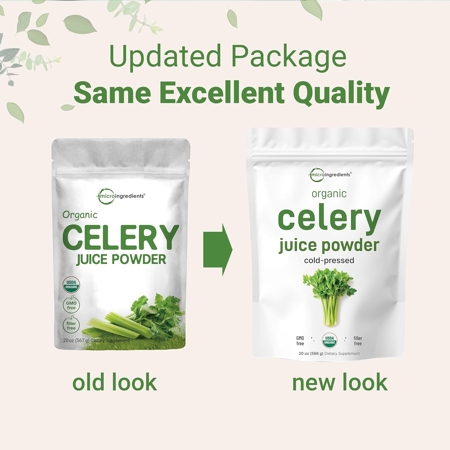 Organi Celer Juic Powder 2 Ounc (1.2 Pound) 7 Serving Celer Deto an Col Pressed Boost Immun System Energ an Support Gu Health Ric i Immun Vitami an Minerals Vegan