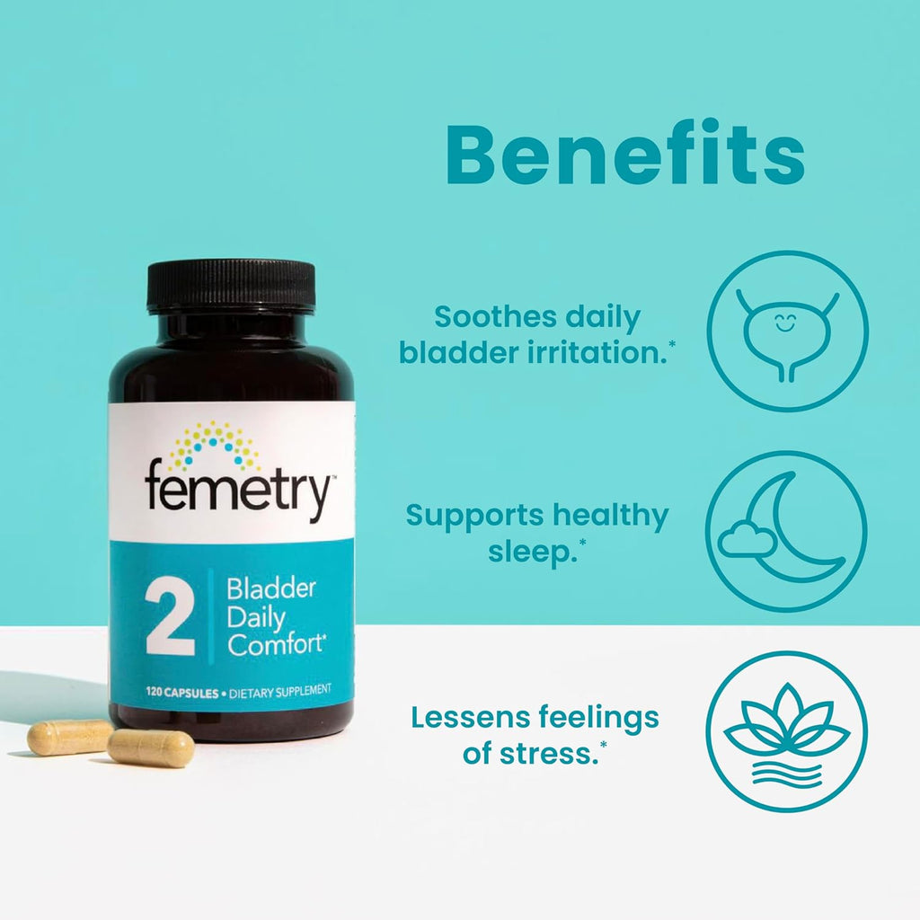 Femetry Bundle ¡ª Urinary & Bladder Support Kit: Urinary Cleanse & Flora Balance, Bladder Daily Comfort & Bladder Acid Control ¨C IC/BPS UTI Relief, Clinically Formulated by Urogynecologists