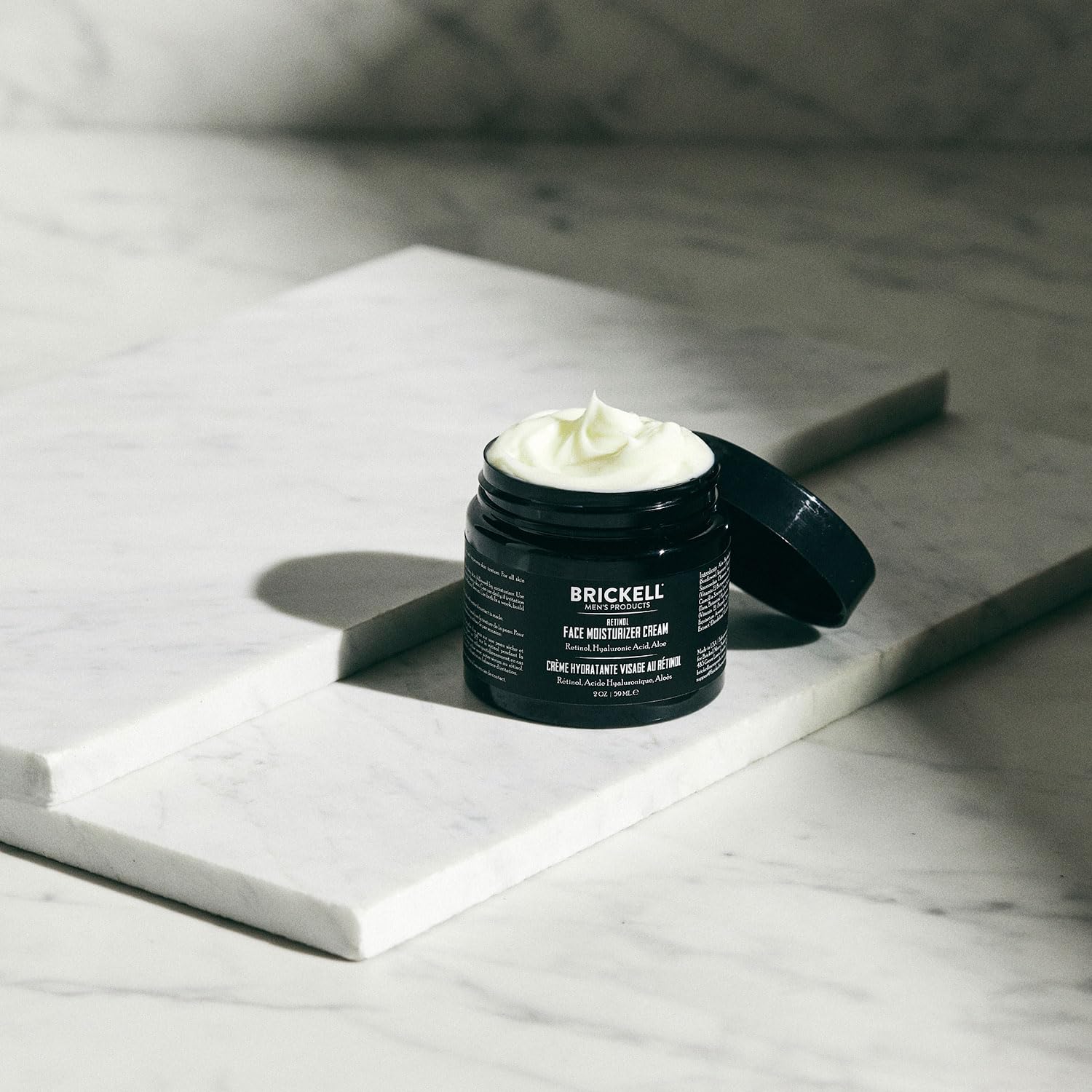 Brickel Men' Retino Fac Moisturize Crea Fo Men Natura Organic Anti-Wrinkl Fac Nigh Crea wit Retino Hyaluroni Aci T Reduc Fin Line an Eve Ski Tone Fragrance-Free Ounce
