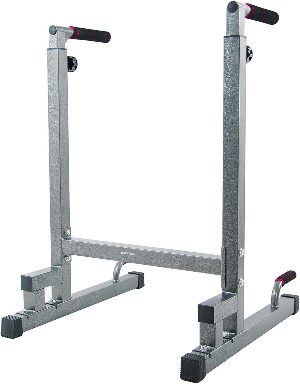 BalanceFrom Steel Frame Dip Station with Adjustable Height, 500 Pound Weight Capacity ¨C Upper Body Workout Home Gym Equipment for Triceps, Push & Pull Ups, Leg Raises, and Bench Press