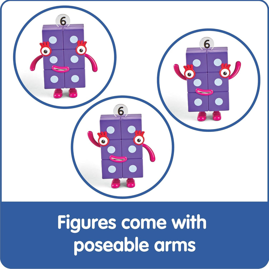 hand2min Numberblock Friend Si t Ten Actio Figur Set To Figure Playsets Smal Figurine fo Kids Countin Blocks Number fo Toddlers Mat Toys Kid Birthda Gifts?