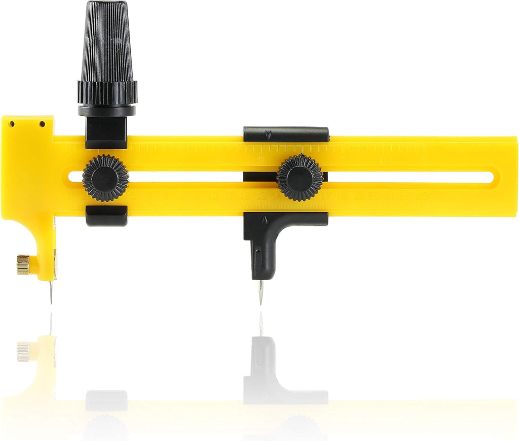 Compas Circl Cutter 6.25In fo Pape Craft an Fabric Circula Compas Tool