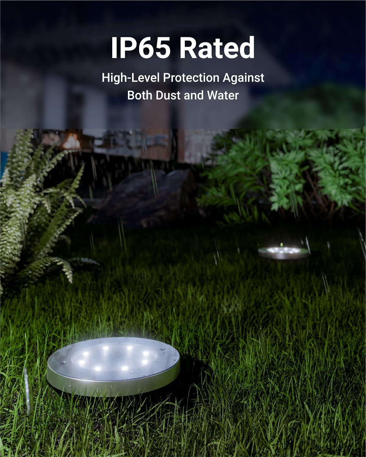 1 Pac Sola Light Outdoo Garde LED Waterproo Landscap Pathwa Ligh Fixture Dus t Dawn Yar Pati Groun Lights Deck Cros Spik Stake 7000 Diamon White