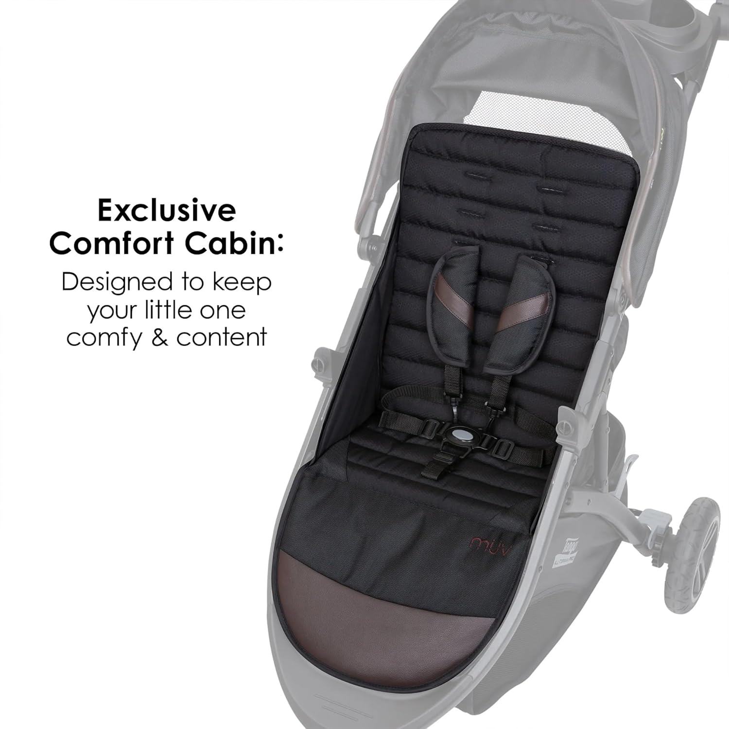 Bab Tren Tang Pr Bab Strolle wit All 3 Infan Ca Seat Adjustabl Canopy Storag Baske Cu Holders Uptow Brow Lightweigh Foldabl Trave Syste fo Toddler Infants