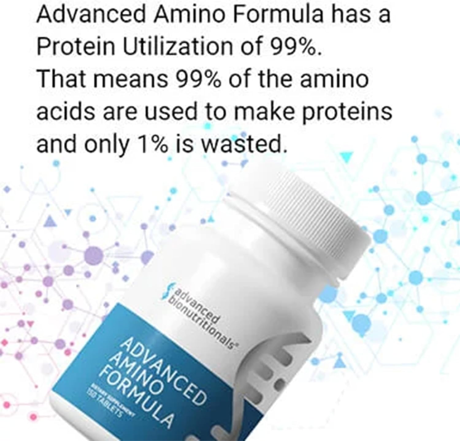 Advance Bionutritional Advance Amin Formul Tablets Amin Aci Supplement Buil Muscle Pos Workou Recovery Energy Stamina Non-GMO Glute Free Dair Free Vega (15 Tablets)